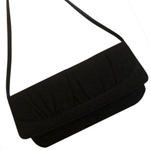 Handbag - black cotton pouch, with or without strap